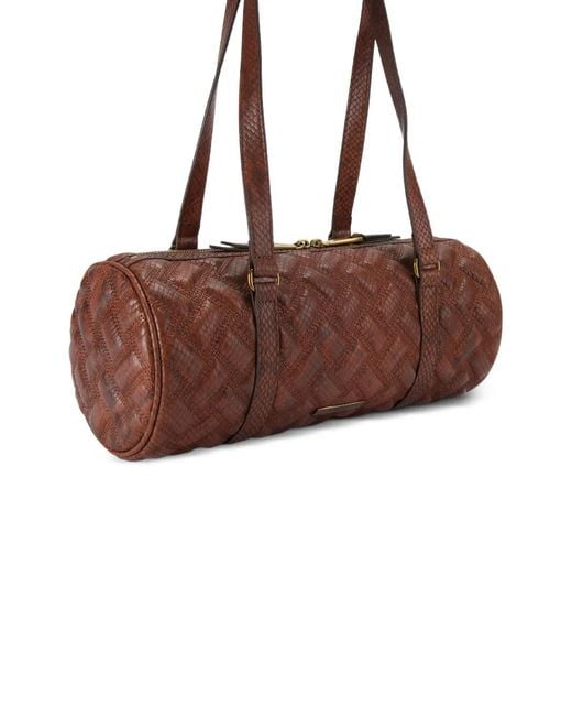 Kurt Geiger Brown Kensington Barrel Bag