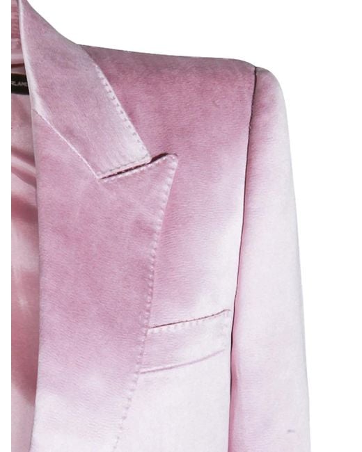 Tom Ford Pink Single-Button Blazer
