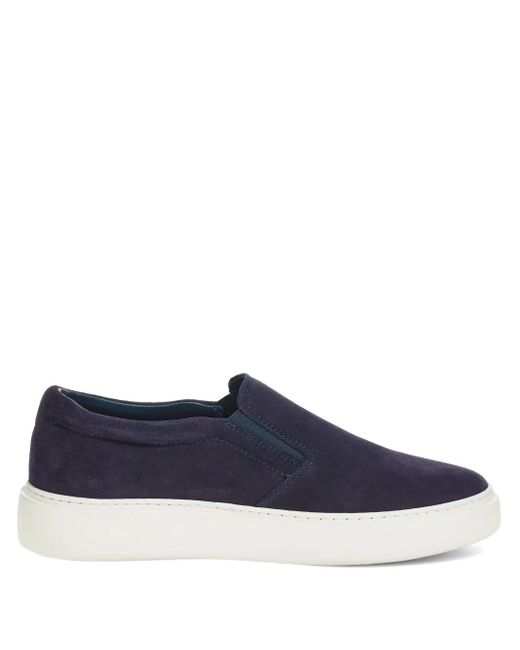 Boggi Blue Suede Slip-On Sneakers for men