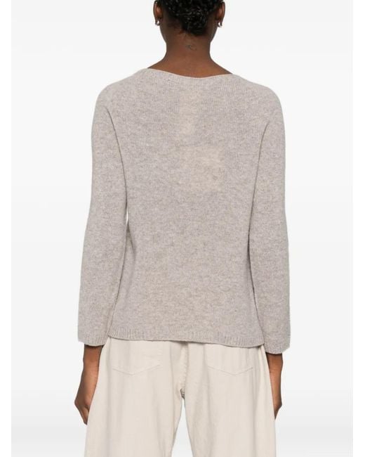 Max Mara Natural Long-Sleeve Sweater
