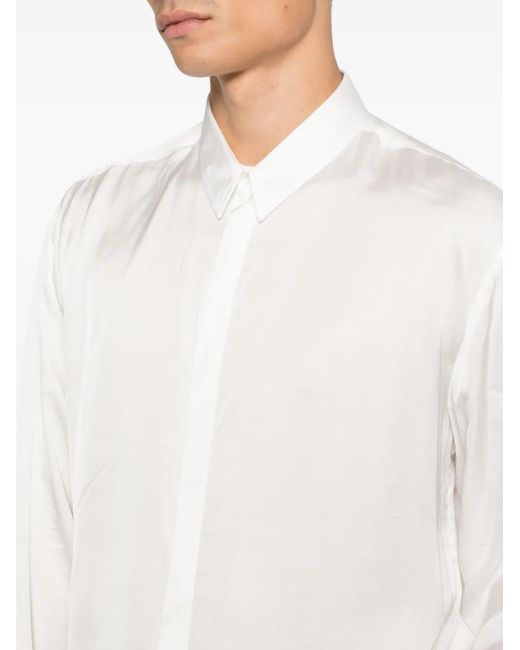 MARSĒM Hemd Mit Klassischem Kragen in White für Herren