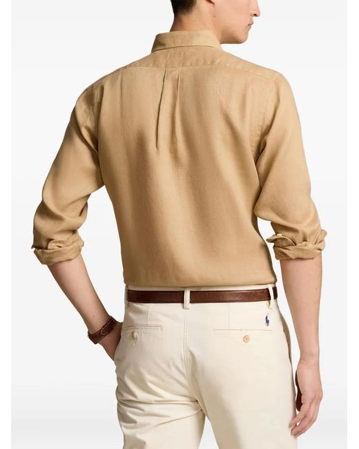 Polo Ralph Lauren Natural Linen Shirt for men
