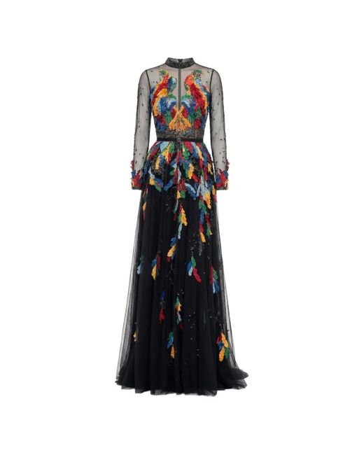 Saiid Kobeisy White Embroidered Maxi Dress