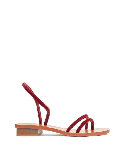 Lanapo Red Monterroso Sandals