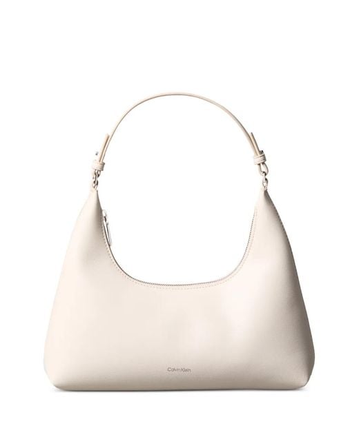 Calvin Klein Natural Sac Porté Épaule Zippé