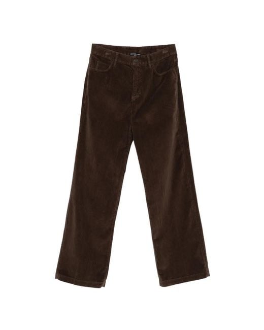James Perse White Corduroy Straight-Leg Trousers