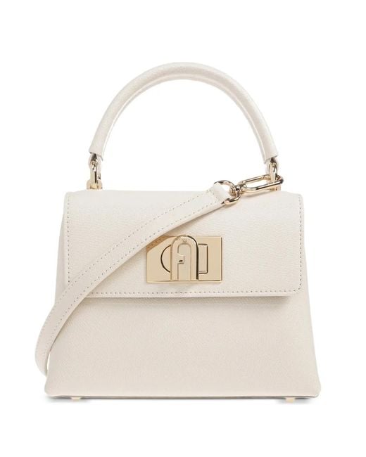 Furla Natural 1927 Leather Tote Bag