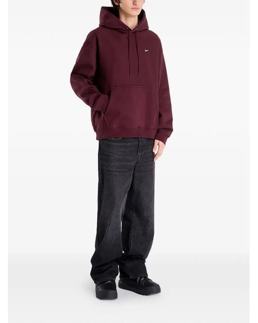 Nike Red Solo Swoosh Pullover Hoodie for men