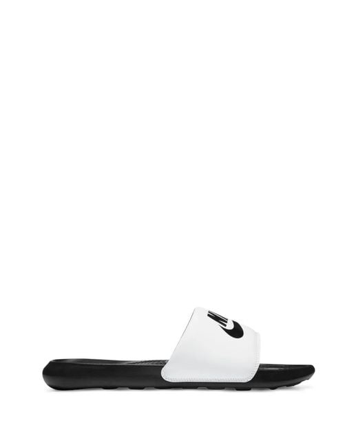 Nike White Victori One Slides for men