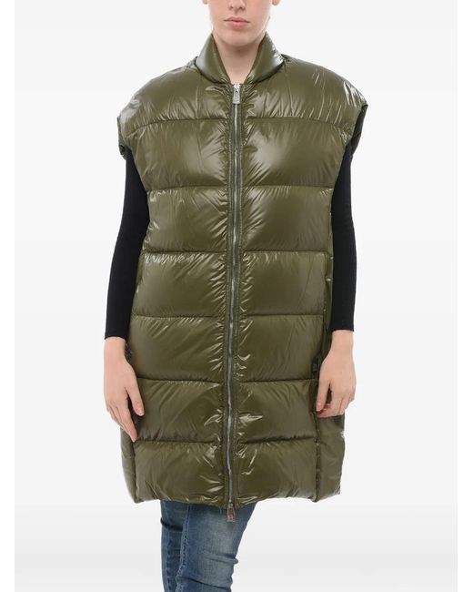 Bacon Green Storm Fury Quilted Sleeveless Jacket