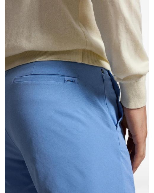 Ralph Lauren Blue Tailored Fit Performance Trousers for men
