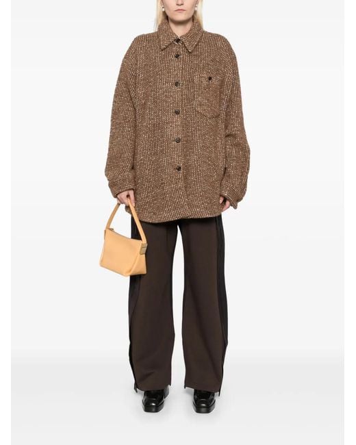 JNBY Gray Patchwork Straight Trousers