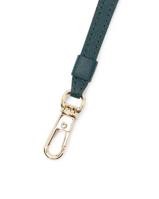 Agnes B. White Leather Pass Holder