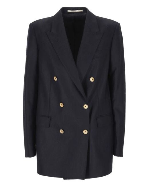 Tagliatore Black Buttoned Jacket