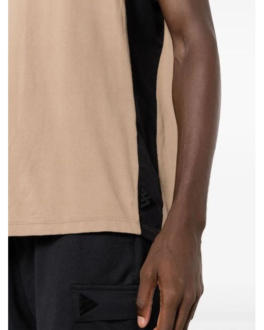 Amir Slama Brown Colour-Block Tank Top for men