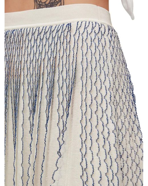Loewe White Mini Skirt