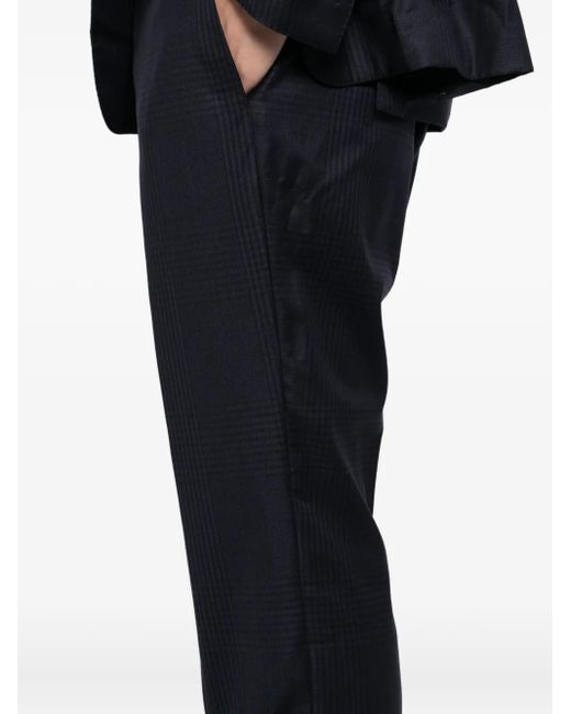 Tom Ford Blue Checked Single-Breasted Suit for men