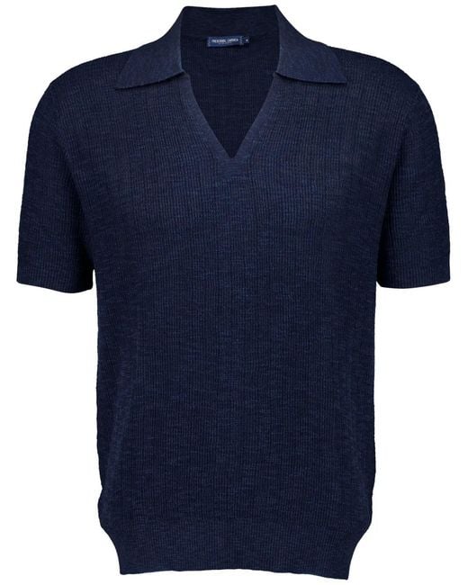 Frescobol Carioca Blue Joaquim Polo Top for men
