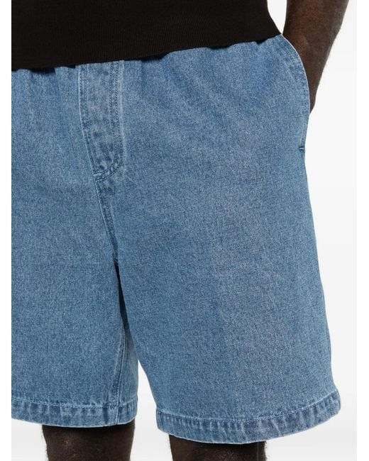 Obey Blue Easy Elastic-Waistband Shorts for men