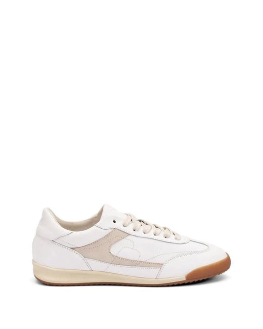 Frau White Cross Hybrid Leather Sneakers for men