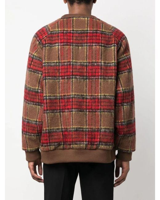 Undercover Geruite Sweater in het Red voor heren