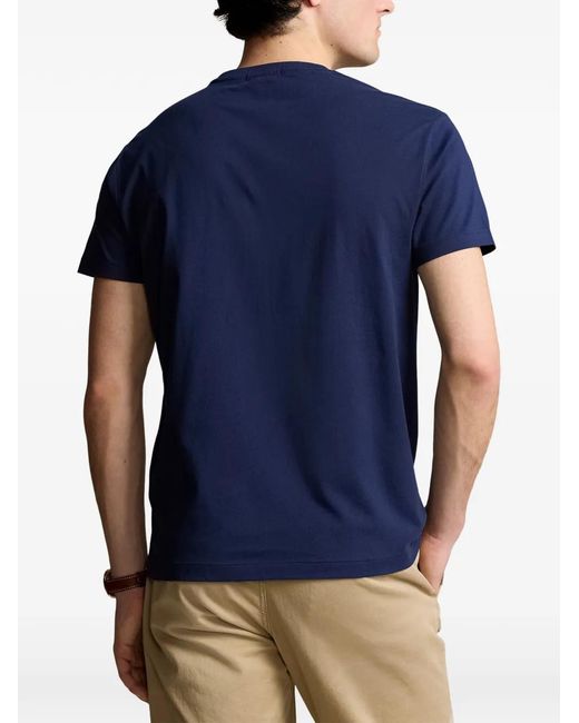 Polo Ralph Lauren Blue Graphic-Print T-Shirt for men