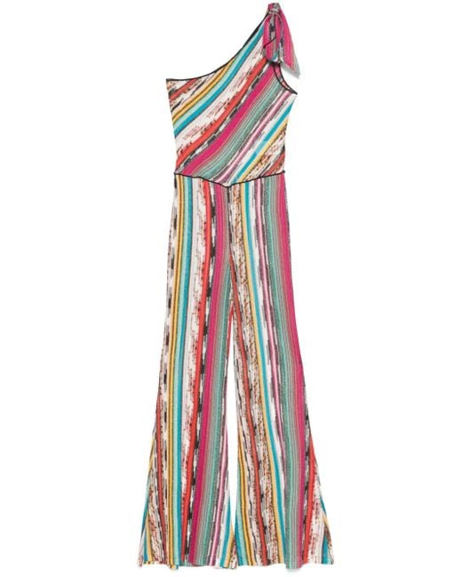 Missoni White One-Shoulder Long Jumpsuit
