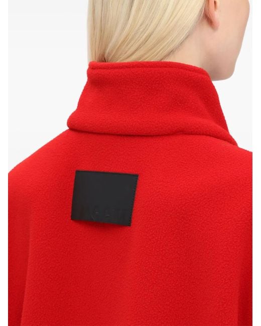 MSGM Red Zip-Fastenig Gilet