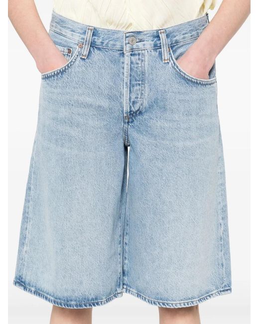 Agolde Spijkershorts in het Blue