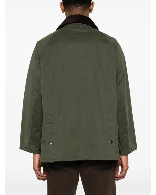 Barbour Os Peached Bedale Wax Jacket in Green for Men | Lyst