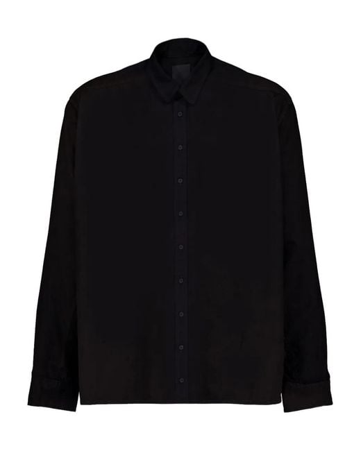Givenchy Black Long-Sleeved Denim Shirt for men