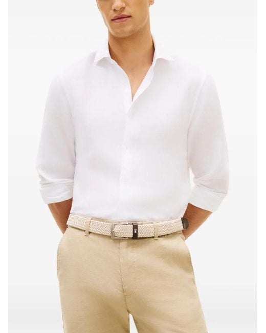 Tommy Hilfiger White Long-Sleeve Shirt for men