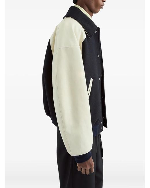 Jil Sander Black Two-Tone Jacket for men