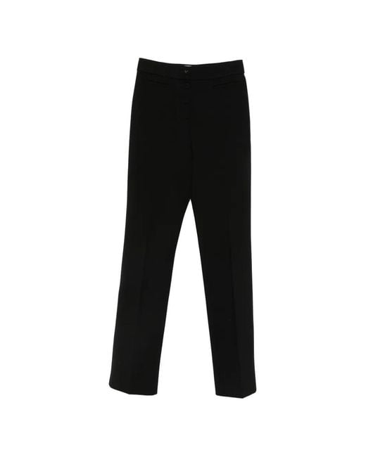 Valentino Garavani Black Button-Front Trousers