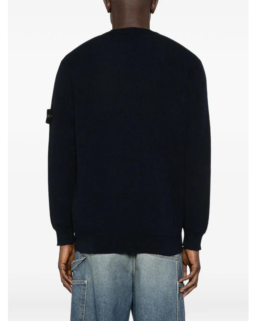 Pull À Détails De Patchs Stone Island pour homme en coloris Black