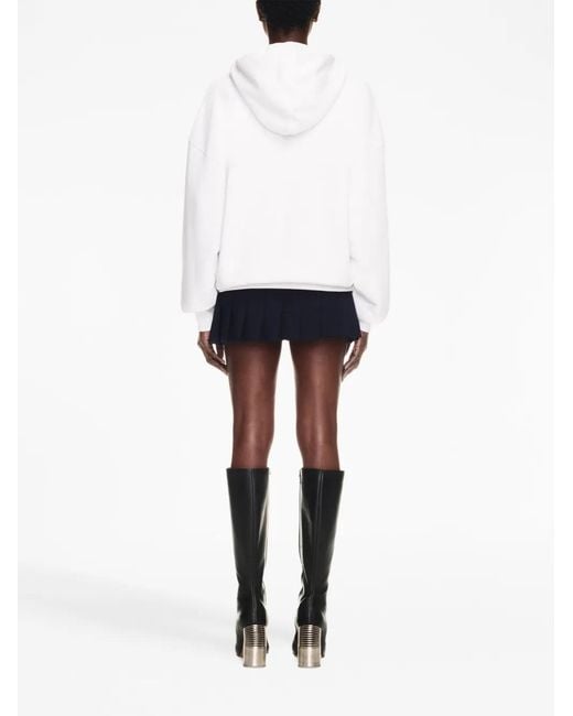 Off-White c/o Virgil Abloh White Slogan-Print Drawstring Hoodie