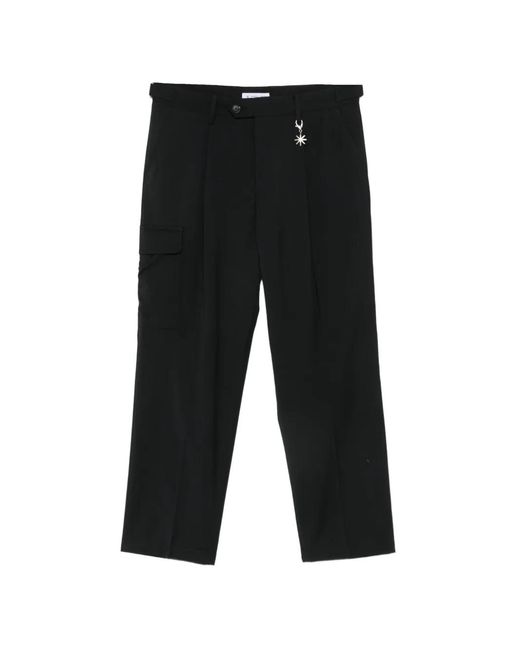 Manuel Ritz Black Pleated Cargo Pants for men