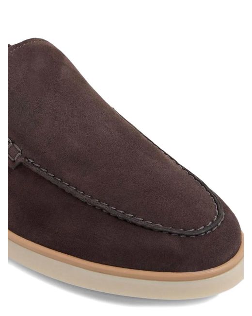 Magnanni Shoes Brown Beignet Suede Loafers for men
