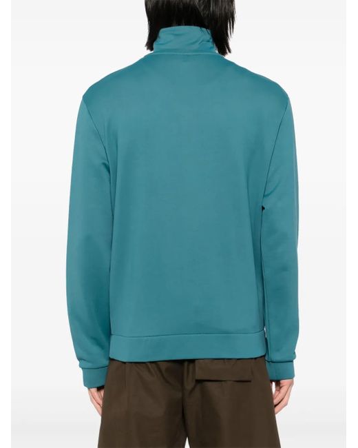 Maison Kitsuné Jack Met Logopatch in het Blue voor heren