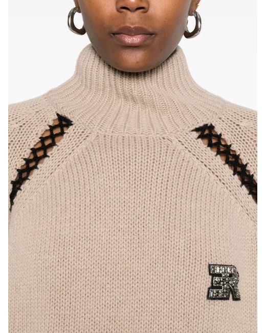 ERMANNO FIRENZE Natural Wool Blend Sweater