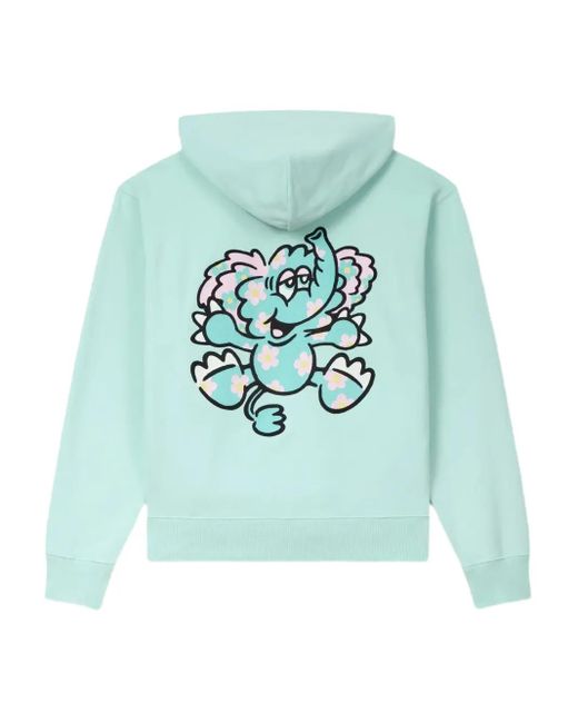 KENZO Blue Logo Hoodie for men
