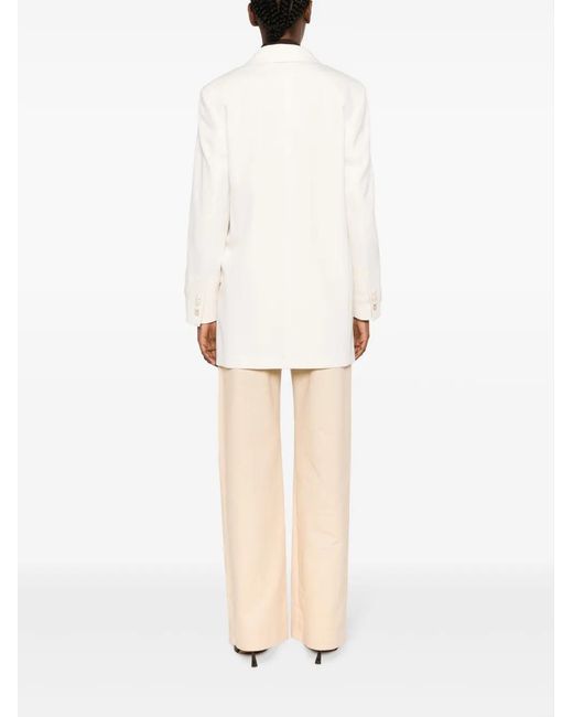Max Mara White Wool Blazer Jacket