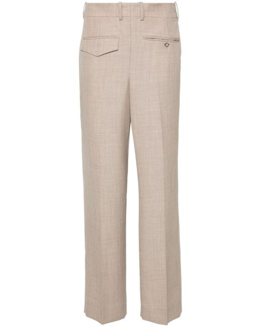 Pantalon droit à plis marqués Victoria Beckham en coloris Natural