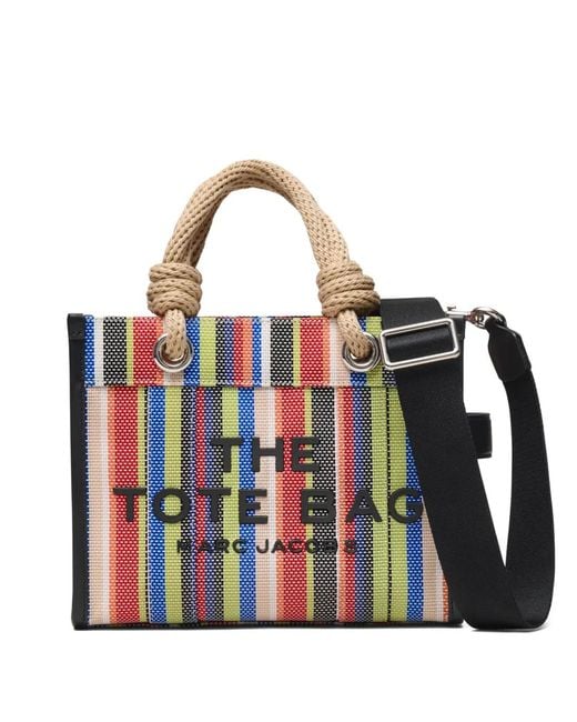 Marc Jacobs Blue Stripe Mesh Rope Small Tote Bag