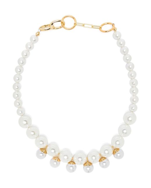 Atu Body Couture White Bead-chain Necklace