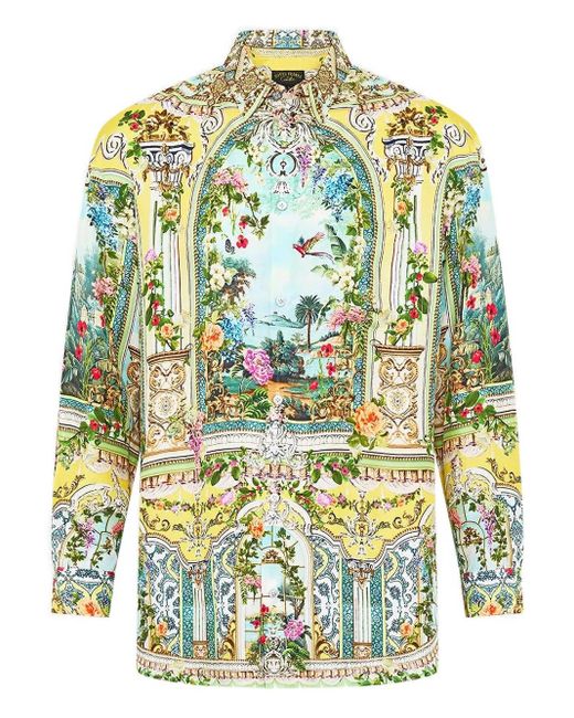 Camilla Yellow Tales Of Topkapi Palace Long-Sleeve Shirt for men