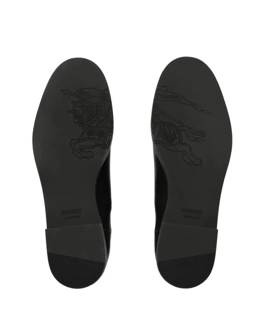 Burberry Black Leather Hampstead Boots