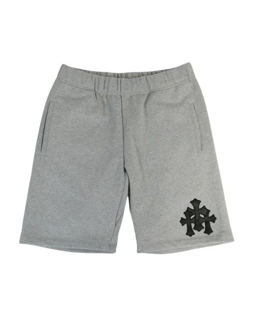 Chrome Hearts Trainingsshorts Met Patch in het Gray voor heren