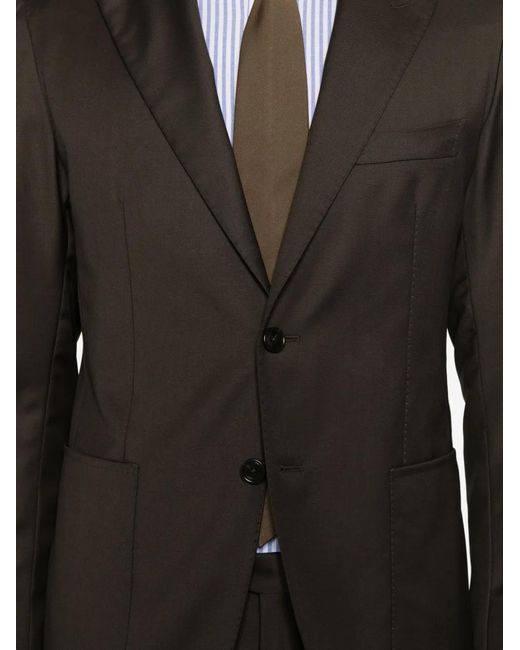Tagliatore Brown Two-Button Suit for men