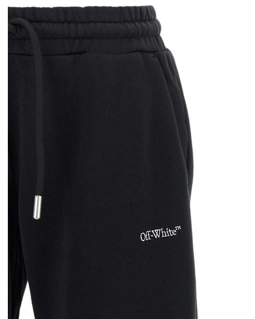 Off-White c/o Virgil Abloh Black Bookish Logo-Print Track Pants